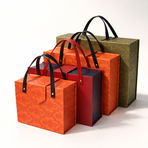 Luxury Gift Box With Handle Custom Paper Gift Bag Packaging Manufacturer