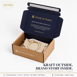 Custom Printed Kraft Paper Cardboard Carton Luxury Small Business Packaging Box
