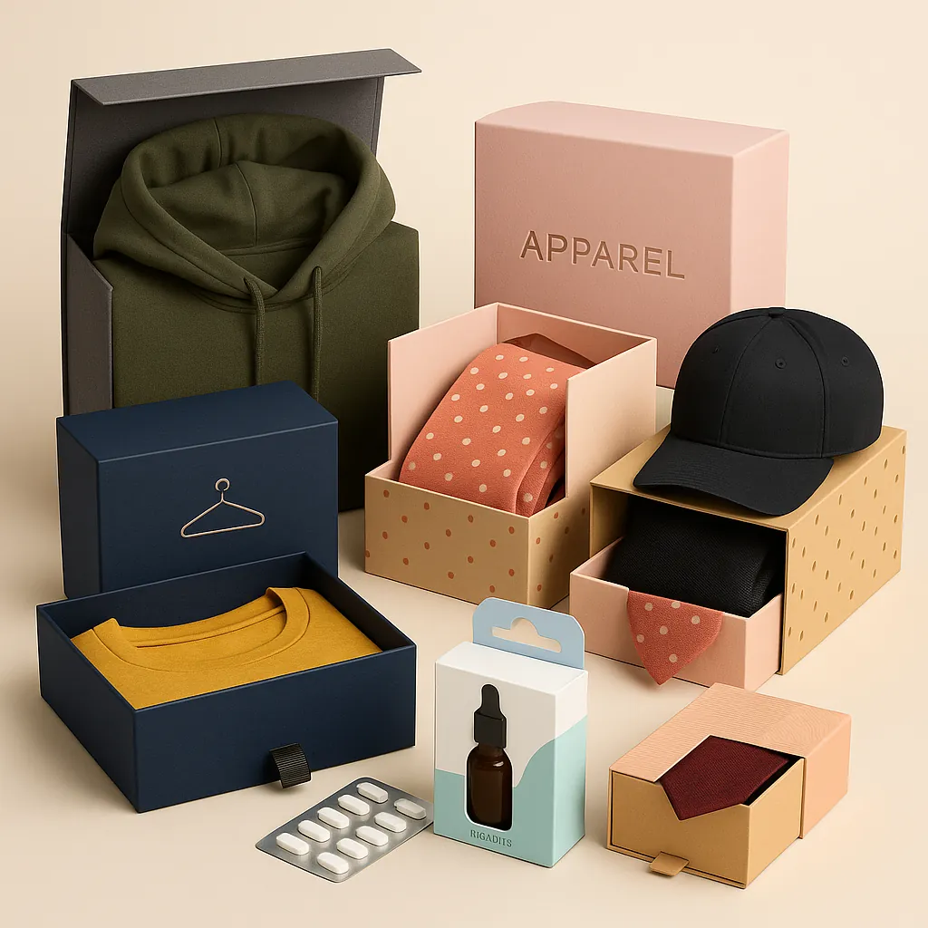 Custom Apparel Packaging Boxes
