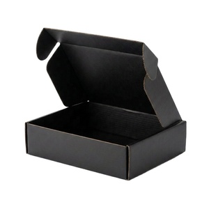 Premium Custom Logo Black Corrugated Box With Foam Insert