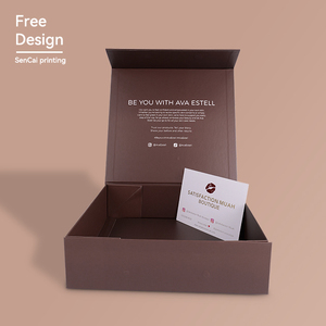 Custom Logo Luxury Flat Shipping Magnetic Close Gift Paper Box Packaging