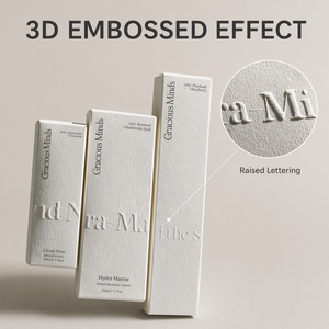 Custom Logo Special Paper Textured Cosmetic Paper Package Box Perfume Paper Packaging Box with Embossing Finish
