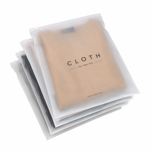 Eco-Friendly Recyclable Custom Printed Frosted Slider Zip Bag
